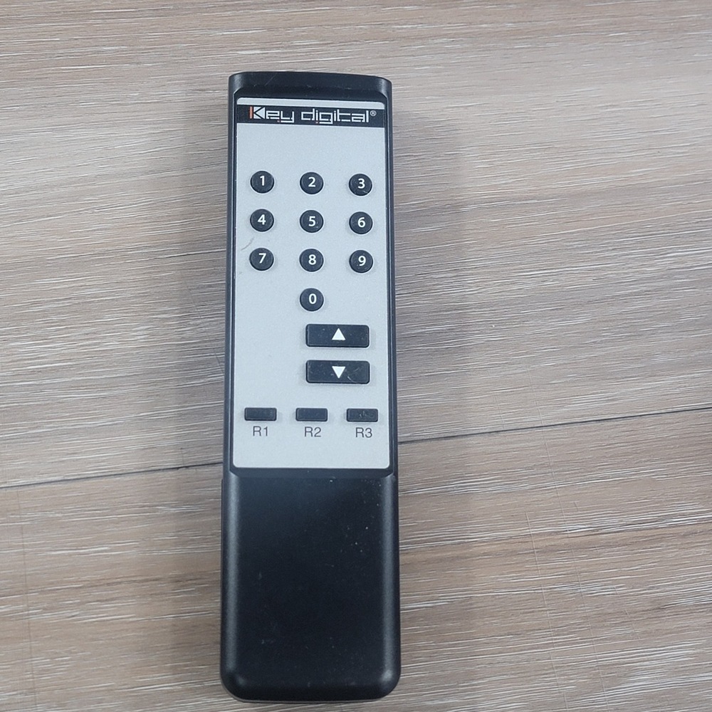 Key Digital Remote Control for Video Switchers and Matrix Systems Black Silver